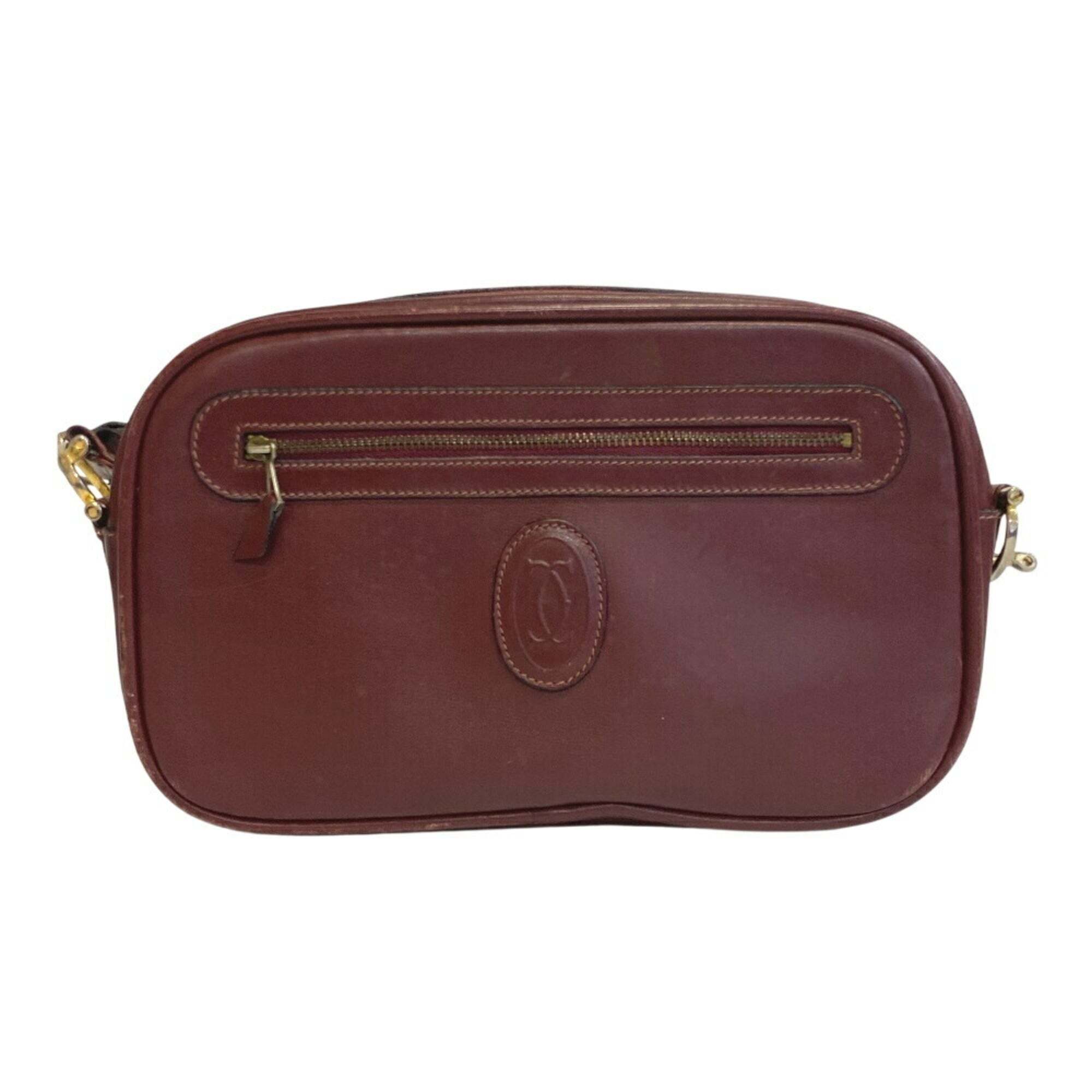 Cartier Must Line Shoulder Bag Red Women's